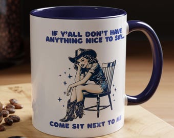 Sassy Cowgirl Coffee Mug: Humorous Quote for Ranch Lovers, Western Humor Gift for Women