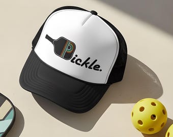 Pickleball Trucker Hat | Retro Pickle Ball Cap