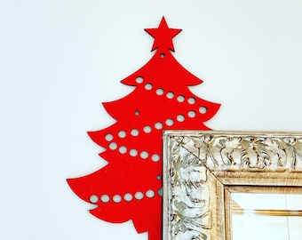 Christmas Tree Door Corner Sign, Unique Christmas Decor, Holiday Tree sign, Christmas Decorations