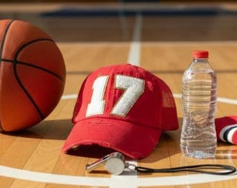 Personalized Basketball Mom Hat with player number