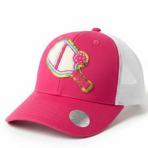 Pickleball Trucker Hat: Chenille Patch, Retro Sports Cap