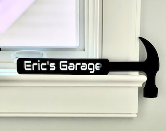 Hammer Garage Sign, Custom Garage Sign, Garage Decor, Tool Sign, Workshop sign,  Man Cave Door Corner Sign, Custom Man Cave Sign