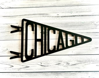 Custom Wood Pennant Flag: Personalized Name, City, State Banner
