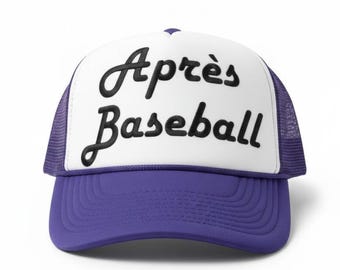 Après Baseball Trucker Hat | Baseball Mom Foam Hat | Game Day Baseball Hat | Funny Baseball Mom Gift | Ballpark Hat