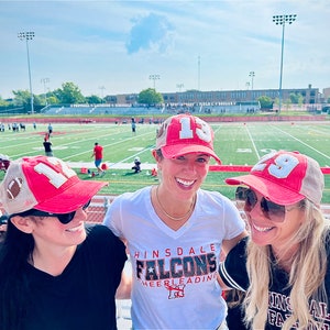Football Mom Hat – Game Day Trucker Cap with Varsity Number Patch, Personalized Team Gift, Sports Mom Accessory