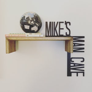Personalized Man Cave Door Corner Sign: Custom Garage Decor