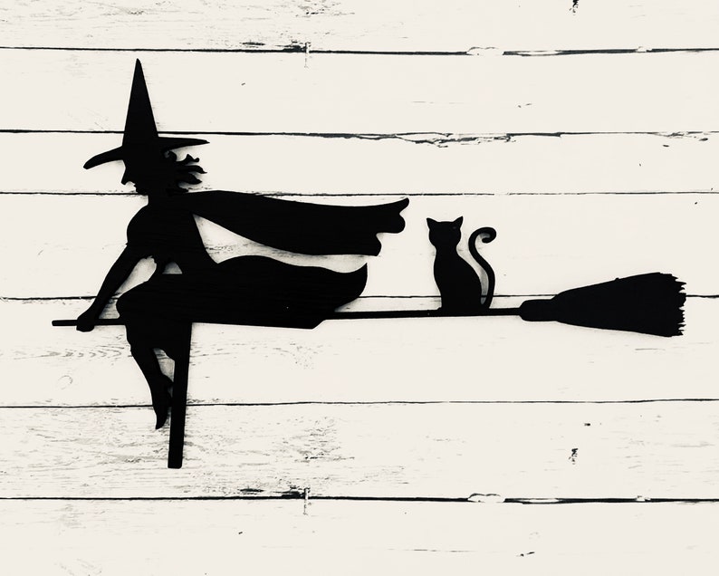 Halloween Door Corner Sign, Witch Halloween Decor, Halloween Witch Sign, Fall Decor, image 3