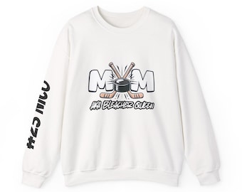 Personalized Hockey Mom Sweatshirt: Graffiti Style, Custom Name & Number