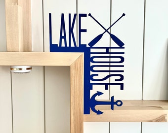 Lake House - Lake House Door Corner Decor Sign - Lake Life decorations- Lake theme decor - Door Corner Decorations