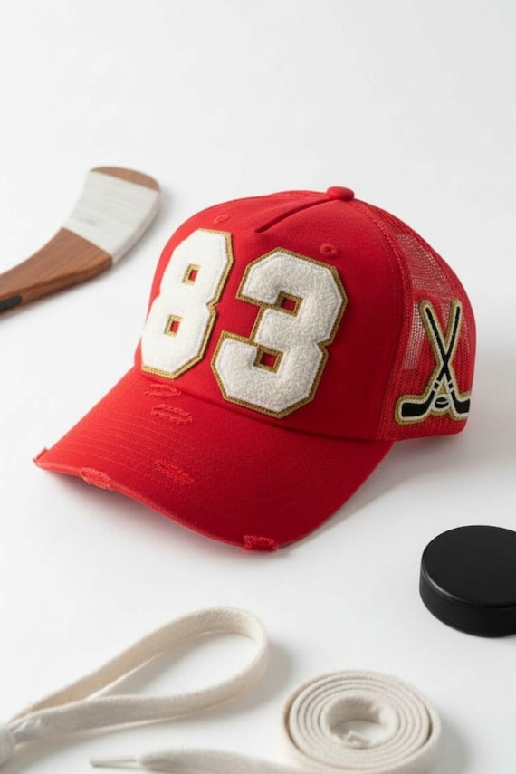 Personalized Hockey Mom Hat with Player Number | Personalized Hockey Mom Hat | Custom Hockey Hat with Player Number | Hockey Mom Gift