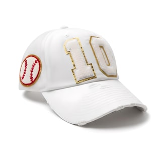 Baseball Mom Hat, Personalized Number Patch, Varsity Trucker Cap