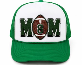 Personalized Football Mom Hat | Custom Trucker Hat with Player Number | Football Mom Gift | Team Colors | Friday Night Lights