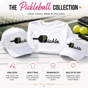 Funny Pickleball Trucker Hat, Pickleball Gift, Retro Pickle Hat, Dink Hat, Pickleball Mom Hat, Cute Sports Hat, Pickle Ball Cap image 9