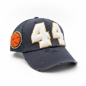 Custom Basketball Mom Trucker Hat with Child’s Number – Personalized Sports Mom Gift