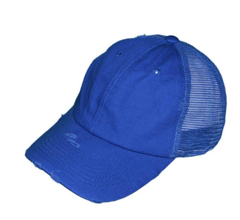 Football Mom Trucker Hat with Number, Game Day Hat for Moms, Custom Player Number Hat, Sports Mom Hat, Football Season Gift, Team Spirit Cap Royal blue