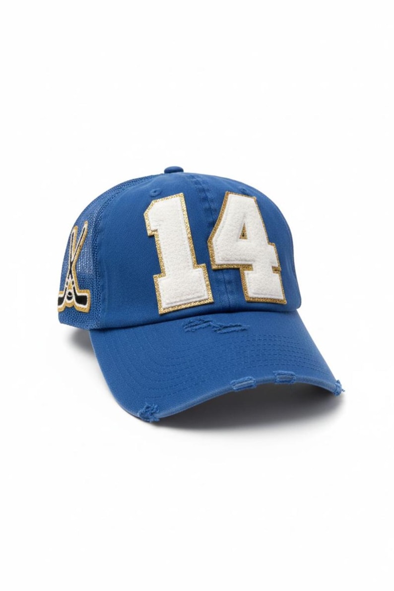Personalized Hockey Mom Hat with Player Number | Personalized Hockey Mom Hat | Custom Hockey Hat with Player Number | Hockey Mom Gift image 8
