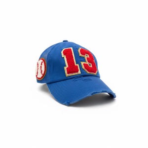 Baseball Mom Hat, Personalized Number Patch, Varsity Trucker Cap image 4