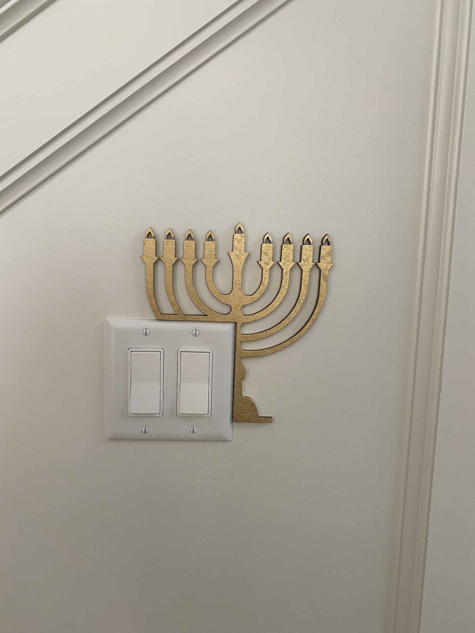 Menorah Decor Menorah Door Corner Hanukkah Decorations Etsy