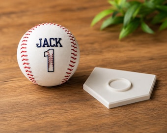 Personalized Baseball Team Gift with Raised Name & Number | Custom Baseball Gift