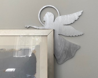 Guardian Angel Gift, Angel Door Corner Decor, Christmas Angel Corner Sign, Loss of a Loved one Gift, Protected by Angels