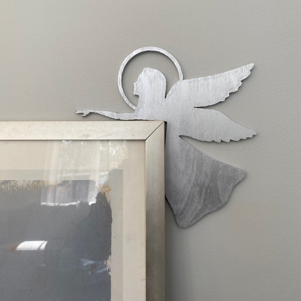 Guardian Angel Gift, Angel Door Corner Decor, Christmas Angel Corner Sign, Loss of a Loved one Gift, Protected by Angels