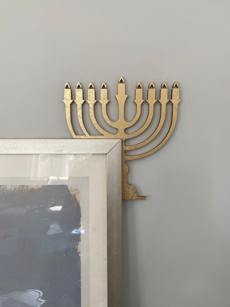 Menorah Decor Menorah Door Corner Hanukkah Decorations Etsy