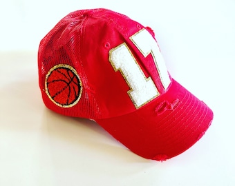 Personalized Basketball Mom Hat, Custom Trucker Hat with Number, Team Spirit Cap for Game Day