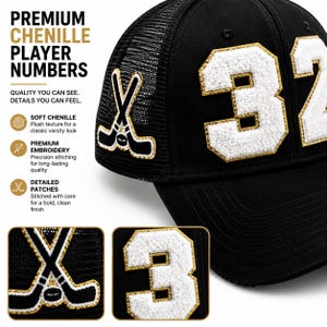 Personalized Hockey Mom Hat with Player Number | Personalized Hockey Mom Hat | Custom Hockey Hat with Player Number | Hockey Mom Gift image 3