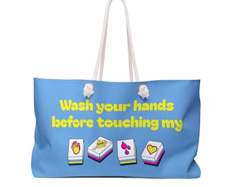 Mahjong Game Tote Bag: Stylish Travel Accessory - Spacious Design