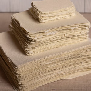 10 pieces of extra fine handmade paper | Cotton Paper | Handmade handmade paper | Color “Green” in 6 sizes | cotton paper | faitmain