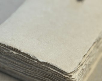 A5 "Beige" Handmade Paper, 10 Pieces extra fine "Cotton" wedding Paper,Deckle Dedge, Handgeschöpftes Büttenpapier, Farbton „Beige“, faitmain