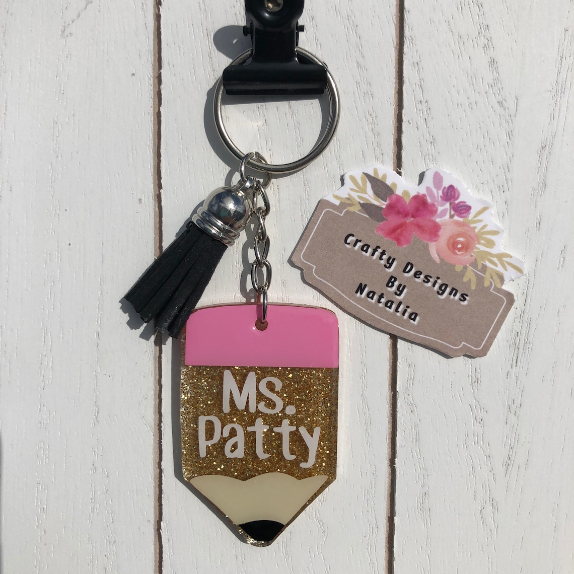 Teacher Keychain Teacher Personalized Keychains Pencil Etsy