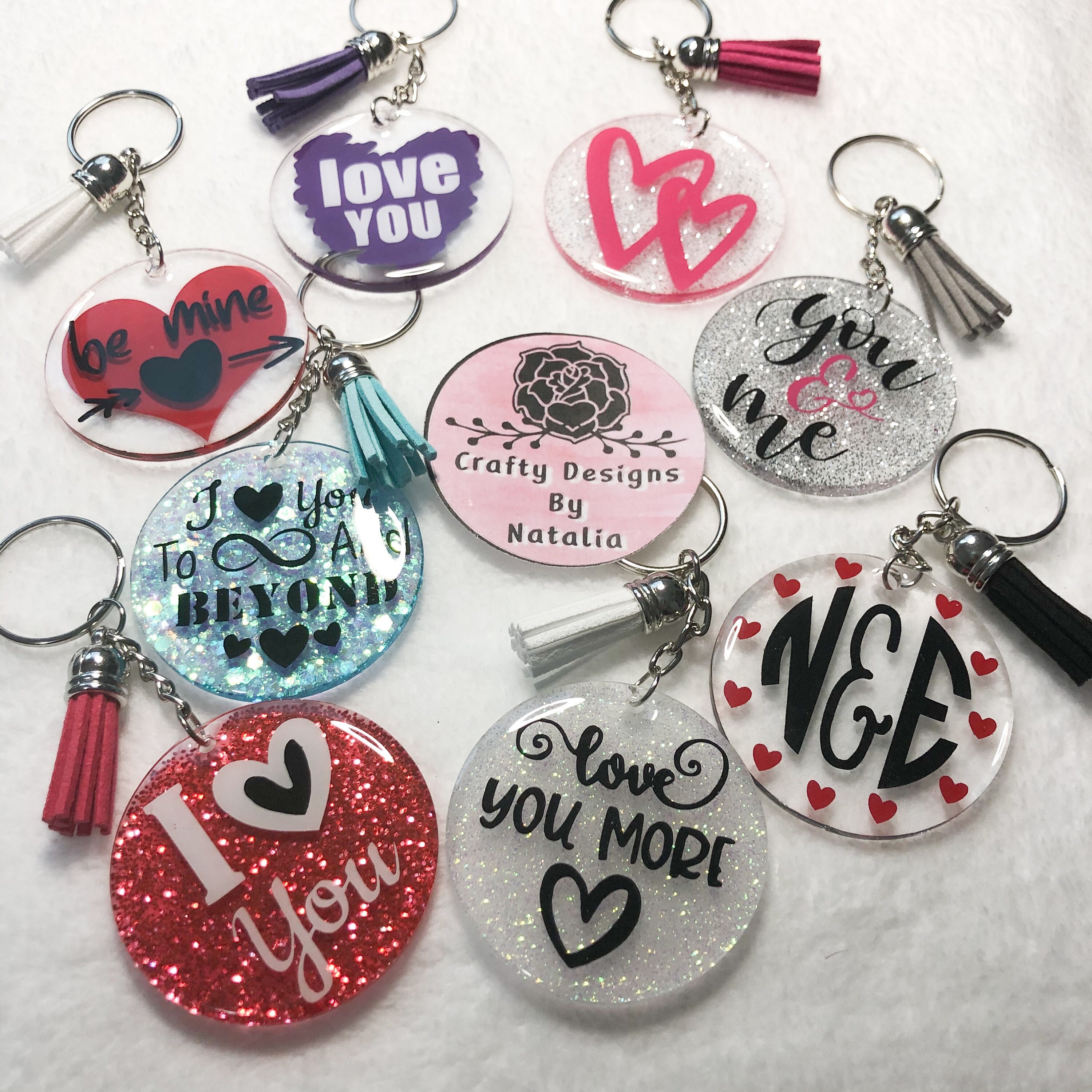 Personalized Keychain Love Personalized Keychains Custom Etsy