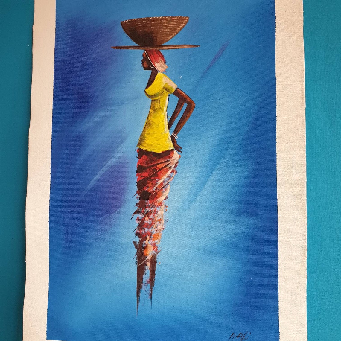 African Painting Original Wall Painting Canvas Wall Art Etsy UK