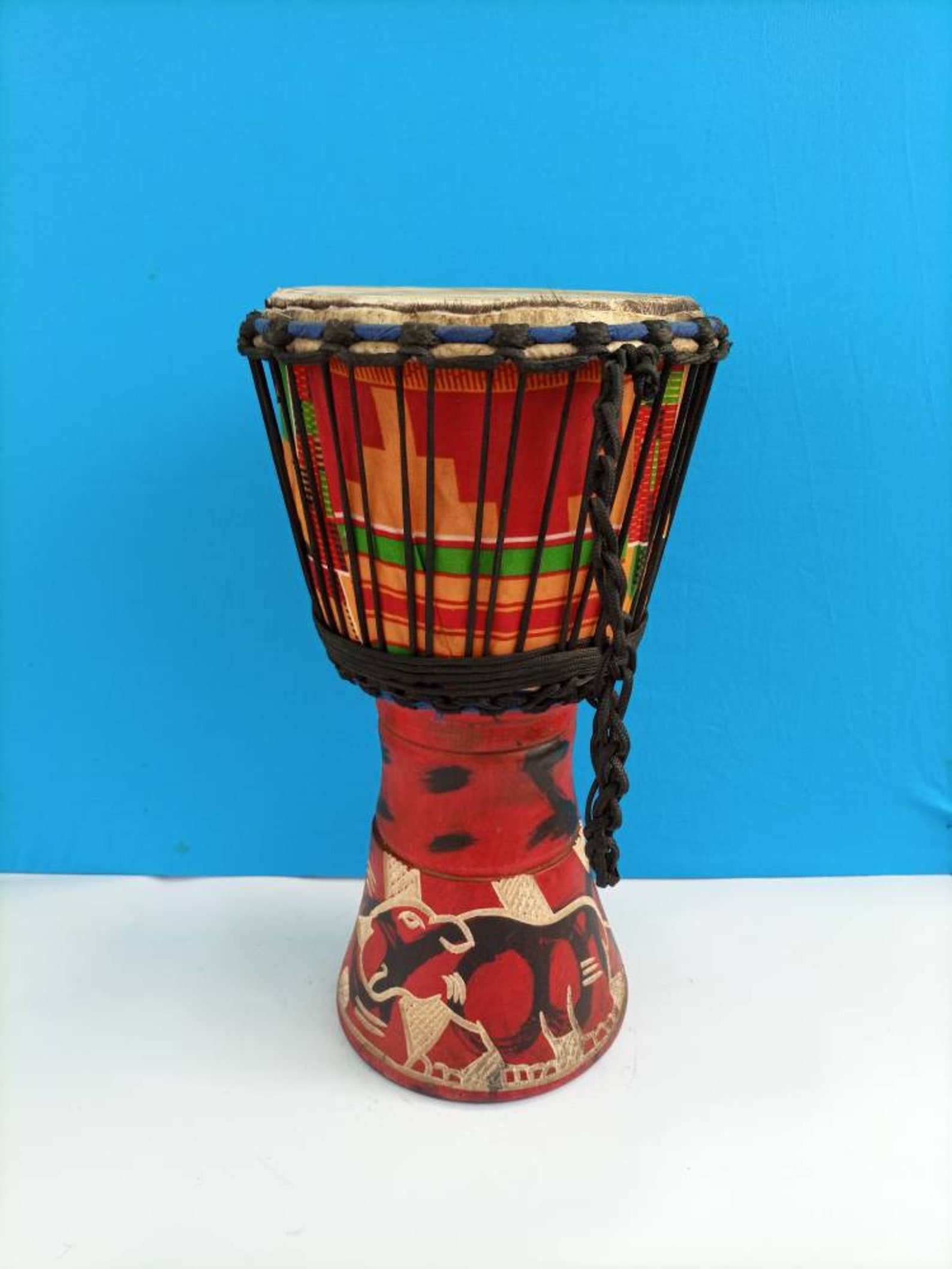 African Drum Djembe Drum African Instrument Wooden Djembe Etsy