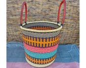 Storage Basket,Laundry basket,Laundry Hamper, Home Storage,Weed Storage,Bolga Woven Basket,Toy storage,Wicker Basket