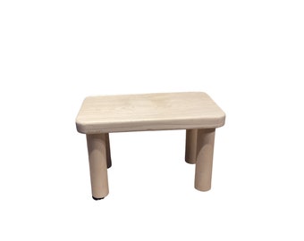 Hocker aus Holz, Holzhocker, Hocker aus Buche, Badezimmerhocker, Deko Hocker