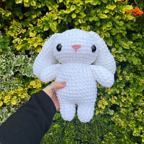 White Crochet Bunny Plushie