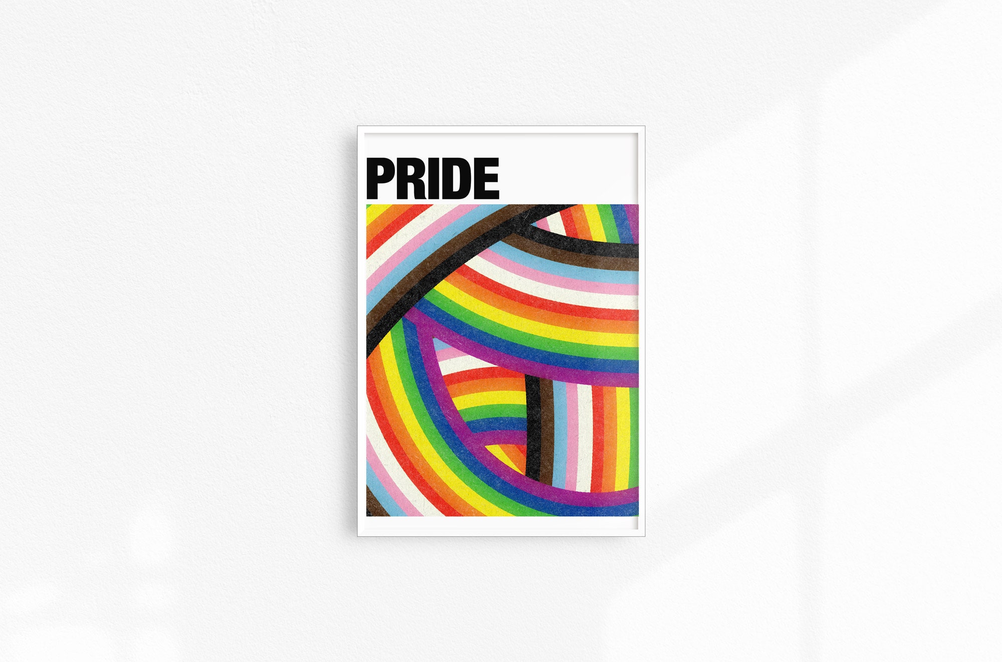 PRIDE Poster LGBTQIA Rainbow Art Print Lgbtqplus Art Pride - Etsy