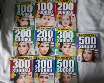 Sudoku Technopol crosswords set of 10.