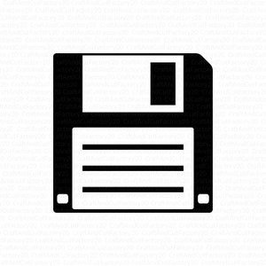 Retro Floppy Disk SVG. Tapes Cutting File. Vintage Computer Cut File. Digital Download. SVG, DXF for Cricut, Silhouette