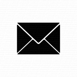Mail Envelope Postal Letter Icon SVG Instant Download / Vinyl & Craft Cutting File, Die Cut, Template, Clip Art Digital Download