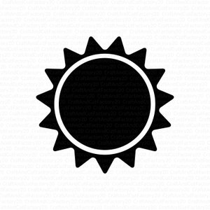 Sun SVG. Forecast Cutting File. Weather Cut File. Instant Download
