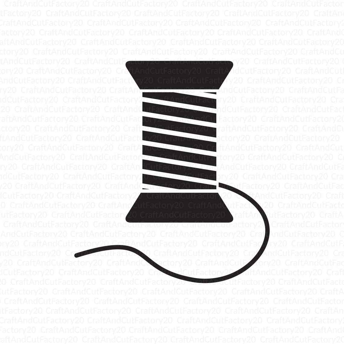 Seamstress Thread Bobbin SVG. Clipart Vector. Tailor Cutting Etsy