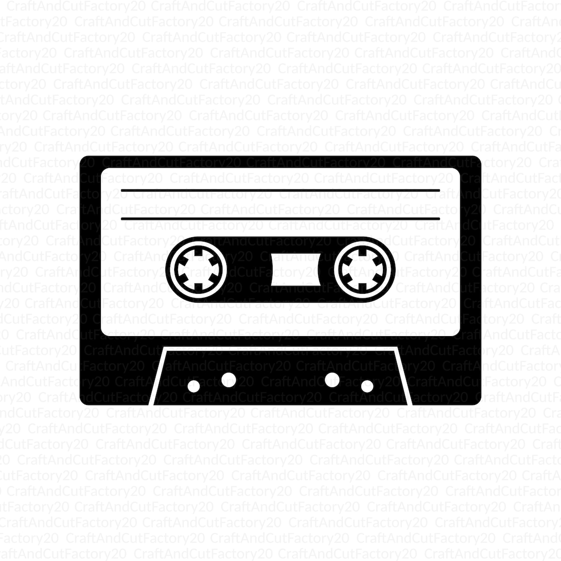 Music Cassette Tape SVG. Disco Cutting File. Vintage Cassette Etsy