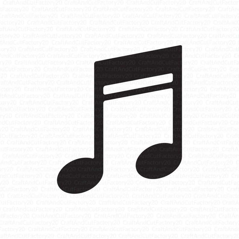 Note Vinyl SVG. Music Cutting File. Melody Cut File. Instant Download ...