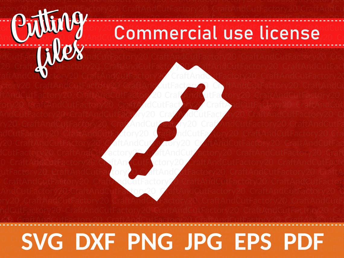 Standard Razorblade Dxf Razor Blade Logo Svg SVG. Tailor Cutting File. Craft Cut File. Instant ...