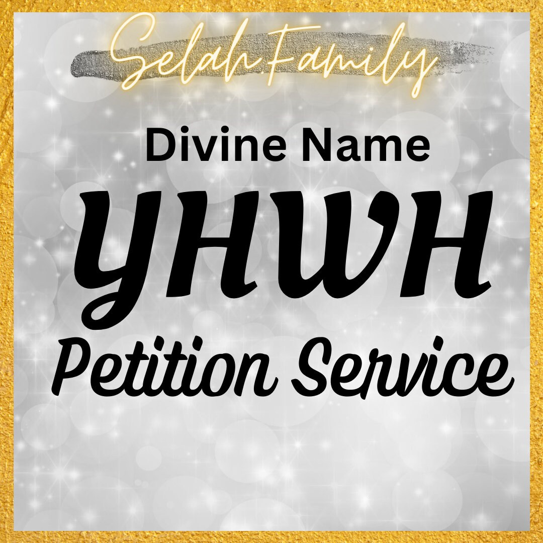 YHWH Petition Services Etsy