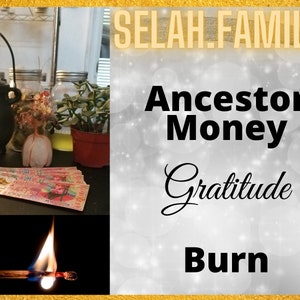 Gratitude Thank You Ancestor Money Burn