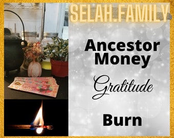 Gratitude Thank You Ancestor Money Burn